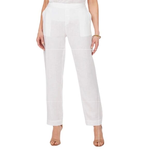 Foxcroft NYC Livingston Linen Pant NWT - Picture 1 of 12